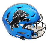 Jared Goff Signed Detroit Lions Speed Flex Auth Alt 2024 Dark Blue NFL Helmet
