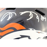 Shannon Sharpe Autographed Denver Broncos F/S TB Helmet Beckett Witness 51163