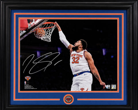 Karl Anthony Towns Signed 16x20 Framed Spotlight Photo NY Knicks Auto Fanatics