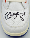 PATRICK EWING AUTOGRAPHED ATHLETICS 33 HI RIGHT SHOE KNICKS 13 BECKETT 236560