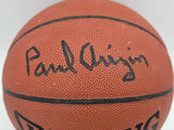 Paul Arizin Autographed NBA Leather Basketball Philadelphia Warriors JSA AV29196