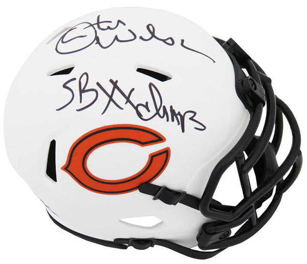 Otis Wilson Signed Bears LUNAR Riddell Speed Mini Helmet w/SB XX Champs (SS COA)
