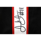 Julio Jones Autographed/Signed Pro Style Black XL Jersey Beckett Witness 51835