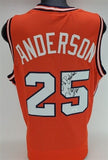 Nick Anderson Signed Illinois Fighting Illini Jersey "Mr. Basketball" (JSA COA)