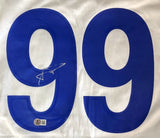 Aaron Donald Signed Los Angeles Rams White Nike Game Jersey BAS ITP