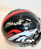 Nik Bonitto Autographed Denver Broncos Navy Mini Helmet