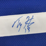 Autographed/Signed TY T.Y. Hilton Indianapolis Blue Football Jersey JSA COA