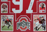FRAMED OHIO STATE BUCKEYES CAM HEYWARD AUTOGRAPHED SIGNED JERSEY JSA COA