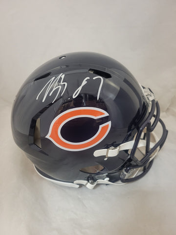 LUTHER BURDEN SIGNED CHICAGO BEARS F/S SPEED AUTHENTIC HELMET BECKETT QR