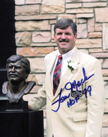 Tom Mack Autographed Signed 8x10 Photo Los Angeles Rams "HOF 99" SKU #247436