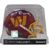 Joe Jacoby Signed Washington Commanders 25 Alt Mini Helmet HTTR Beckett W 55059