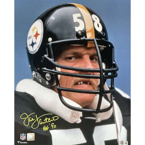 Jack Lambert Autographed Pittsburgh Steelers 16x20 Photo Beckett 46384