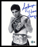 Greg Haugen Autographed Signed 8x10 Photo "4 Time Champ" Beckett BAS QR #BS30773