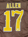 JOSH ALLEN SIGNED AUTOGRAPHED COLLEGE STYLE XL CUSTOM JERSEY BECKETT COA