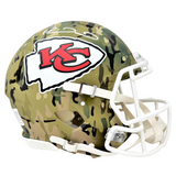 Patrick Mahomes Kansas City Chiefs Signed Camo Speed Authentic Helmet BAS