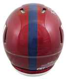 Giants Phil Simms "SB XXI MVP" Signed Flash F/S Speed Proline Helmet W/ Case BAS