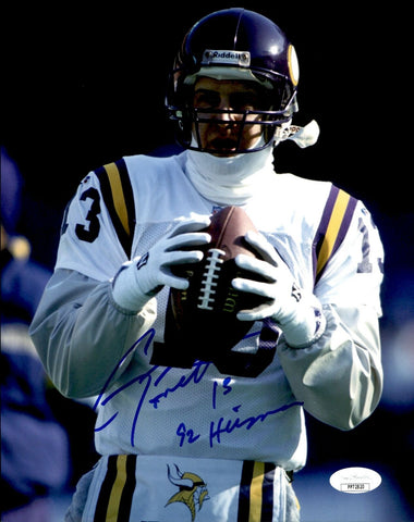Gino Torretta Minnesota Vikings Signed/Autographed 8x10 Photo JSA 161219