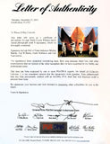 Robinson Williams Mantle Yastrzemski Quad Autographed Triple Crown Litho PSA LOA