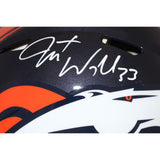 Javonte Williams Signed Denver Broncos Authentic Helmet Beckett 40954