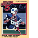 Unautographed Magazine Ohio State Buckeyes vs BYU 82 Holiday Bowl Program 58434