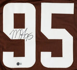 Myles Garrett Cleveland Signed Brown Football Jersey BAS
