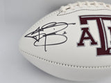 Johnny Manziel Autographed Texas A&M Logo Football 12 Heisman Fanatics ZZ0142398