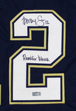 Dorsey Levens Signed Georgia Tech Custom Navy Jersey with "Rambling Wreck" Insc