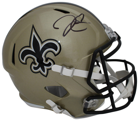Derek Carr Autographed New Orleans Saints F/S Speed Helmet Beckett 39718