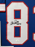 FRAMED BUFFALO BILLS ANDRE REED AUTOGRAPHED SIGNED INSCRIBED JERSEY JSA COA