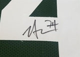 Nick Mangold Signed New York Jets Green Home Jersey (Beckett) 7xPro Bowl Center