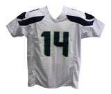 DK Metcalf Autographed/Signed Pro Style White XL Jersey BAS 28327