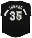 White Sox Frank Thomas Authentic Signed Black Pro Style Jersey BAS Witnessed 2