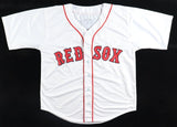 Johnny Damon Signed Boston Red Sox White Home Jersey (JSA) 2xWorld Series Champ