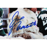 Joe Namath Autographed/Signed New York Jets 16x20 Photo Beckett Witness 53355
