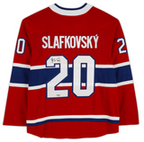 JURAJ SLAFKOVSKY Autographed Montreal Canadians Breakaway Red Jersey FANATICS