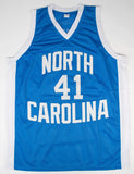 Sam Perkins Signed North Carolina Tar Heels Jersey (JSA COA) 1982 NCAA Champs