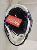 JUSTIN JEFFERSON SIGNED MINNESOTA VIKINGS F/S SPEEDFLEX HELMET BAS QR