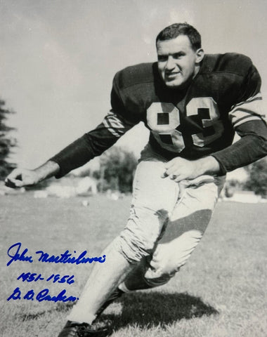 Green Bay Packers GBP HOF JOHN MARTINKOVIC Signed 8x10 AUTO Photo #1 w/ Years