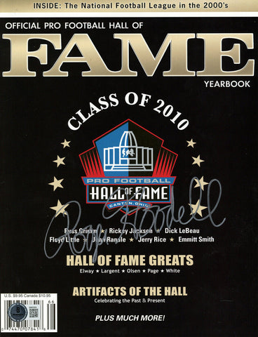 Roger Goodell Autographed 2010 Fame Yearbook Magazine Beckett 47458