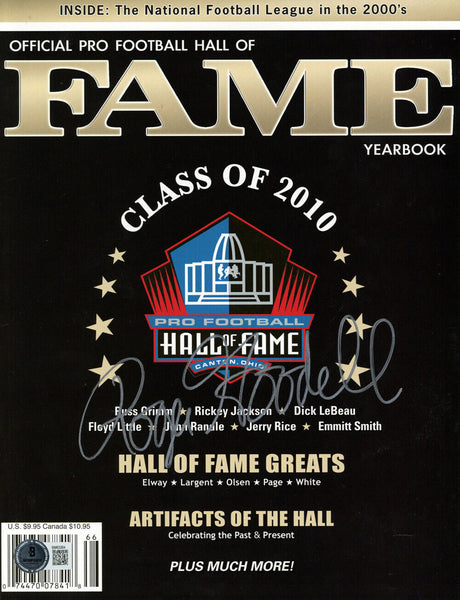 Roger Goodell Autographed 2010 Fame Yearbook Magazine Beckett 47458