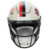 Roddy White Autographed"FALCONS ROH '19" Falcons Retro Speedflex Helmet Radtke