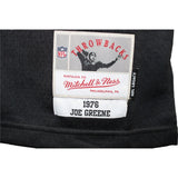 Joe Greene Signed Pittsburgh Steelers M&N Black Jersey Beckett 42790