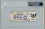 Hines Ward Autographed Pittsburgh Steelers NFL DEBUT Ticket Slab Beckett 49879