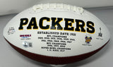 Green Bay Packers DON MAJKOWSKI Signed White Panel Replica Football AUTO - BAS