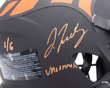 Russell Wilson & Jeudy Autographed Full Size Auth Helmet Broncos /6 Fanatics A