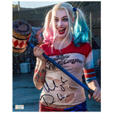 Margot Robbie Autographed Suicide Squad Harley Quinn Mallet 8x10 Scene Photo