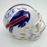 Autographed/Signed James Cook "Bills Mafia" Bills Mini Football Helmet JSA COA