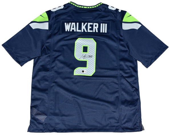 KENNETH WALKER III SIGNED SEATTLE SEAHAWKS SUPER BOWL LX #9 NIKE JERSEY BECKETT