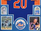 FRAMED HOWARD JOHNSON AUTOGRAPHED SIGNED N.Y. METS JERSEY JSA COA