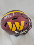 JOE THEISMANN "83 MVP" SIGNED WASHINGTON SPEEDFLEX AUTHENTIC HELMET BECKETT QR